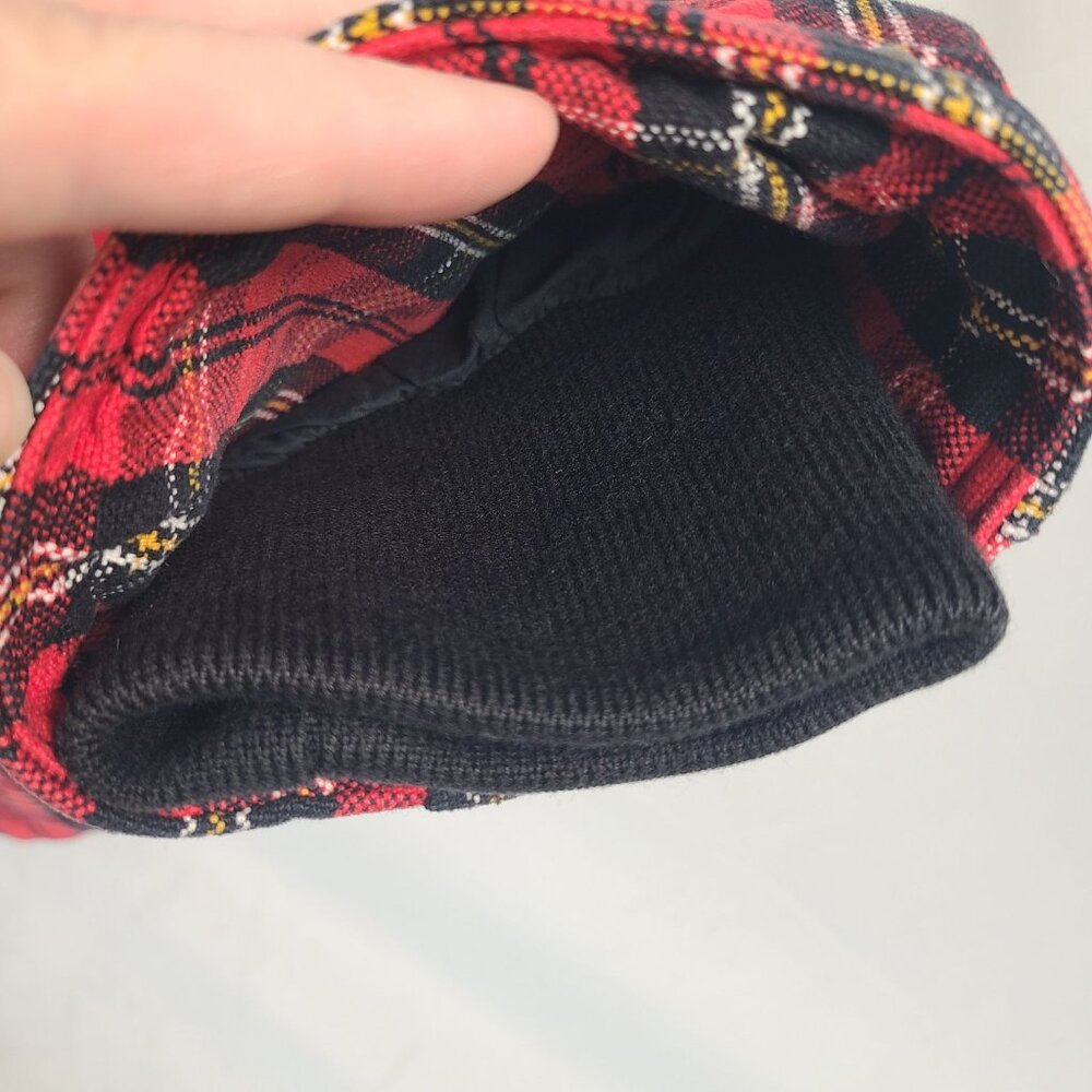 NWT Supreme x B.B. Simon Quilted Red Plaid Work Jacket w/ Studded Collar Sz L - Picture 7 of 16